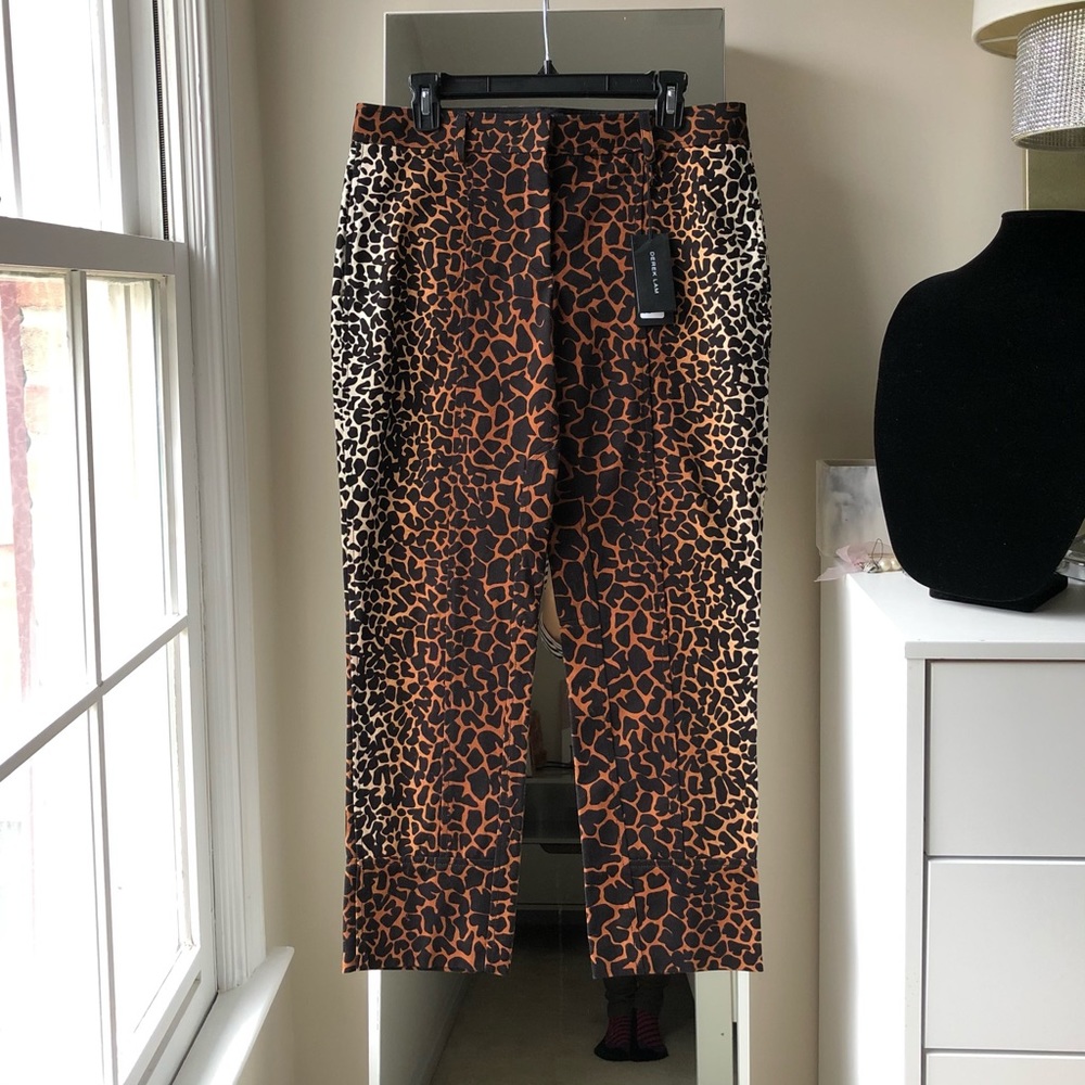 🤩🆕 Sz 8 Derek Lam leopard print cotton pants